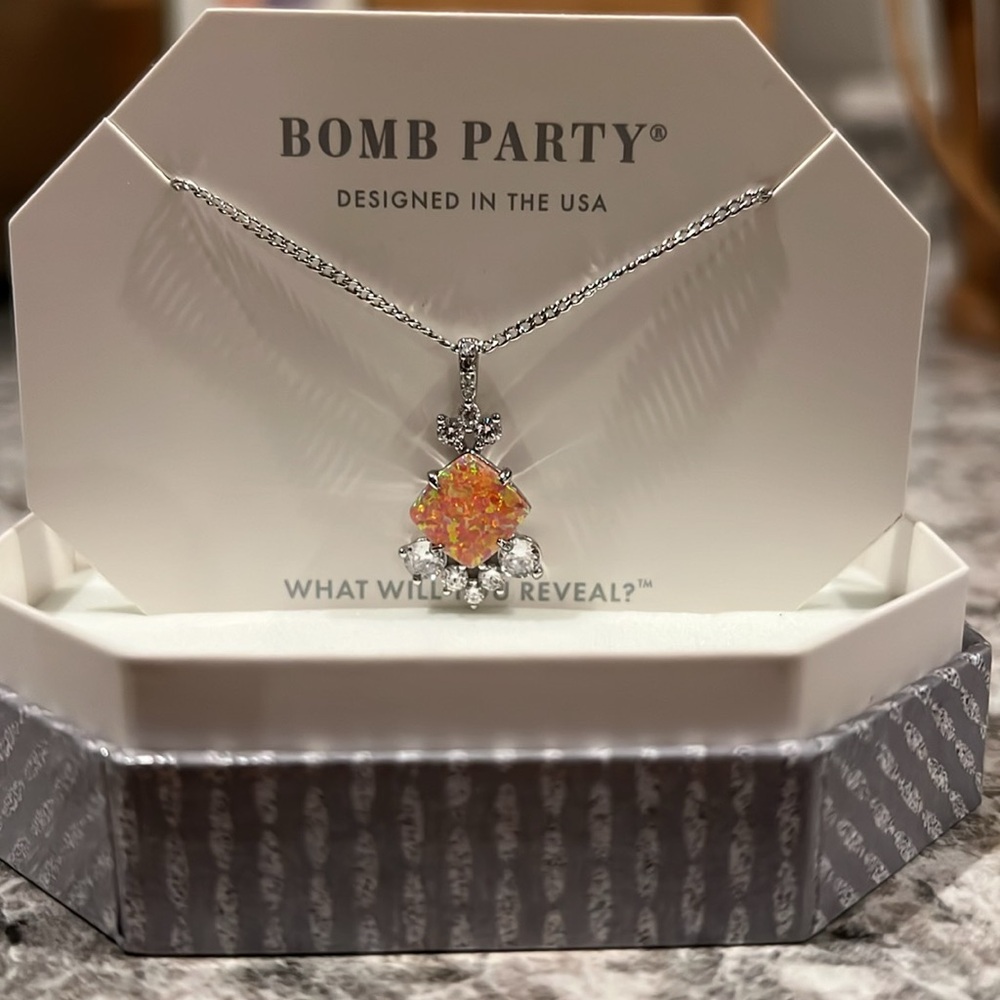 New Bomb Party Sterling Club necklace